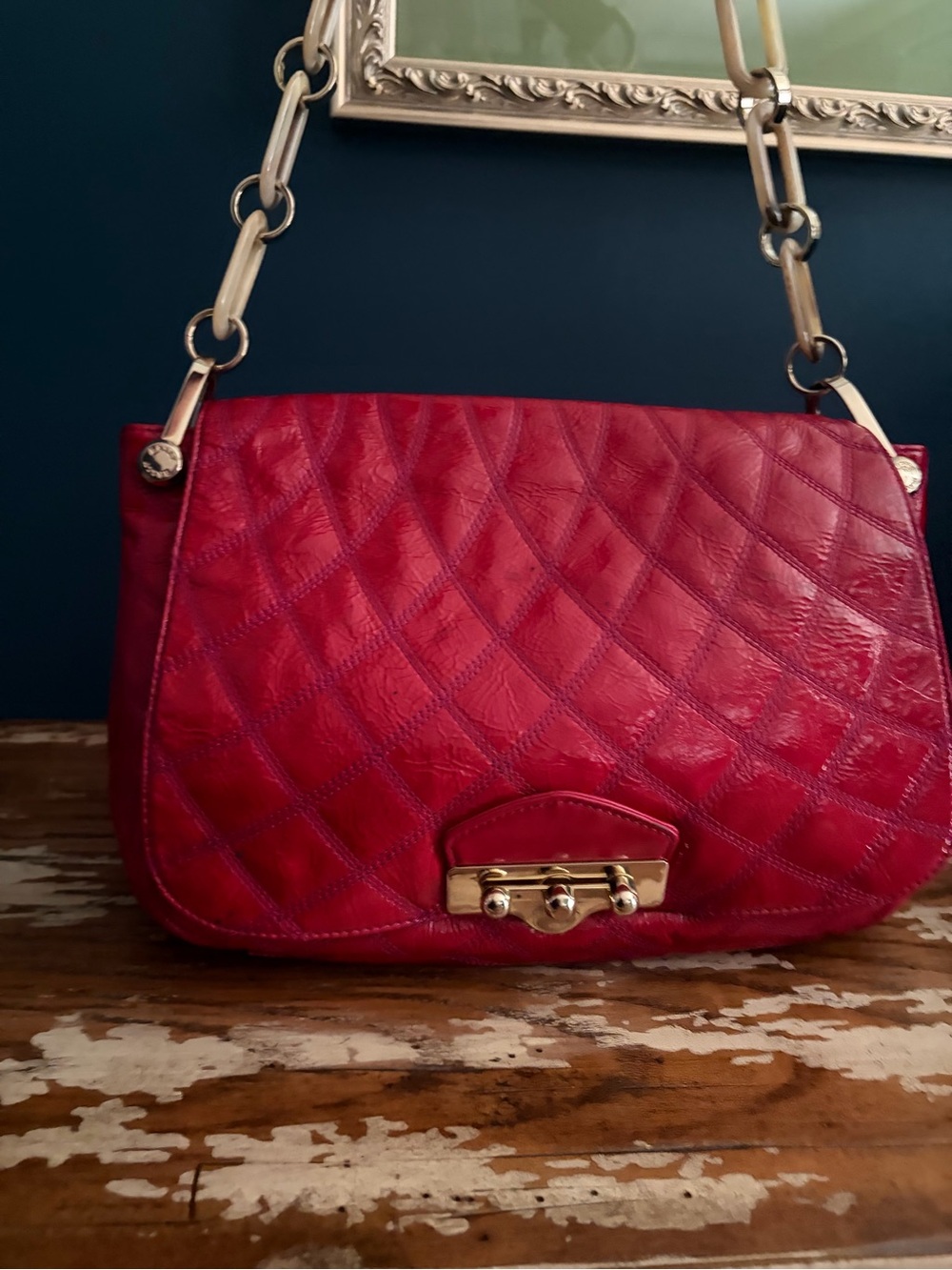 Bally Patent Red Bag